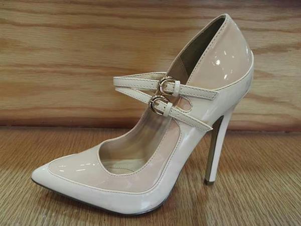 Off white high heel shoes