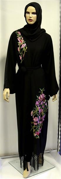 Roses printed abaya
