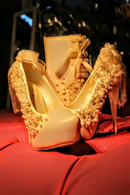 Luxury shoes with a wallet for the bride