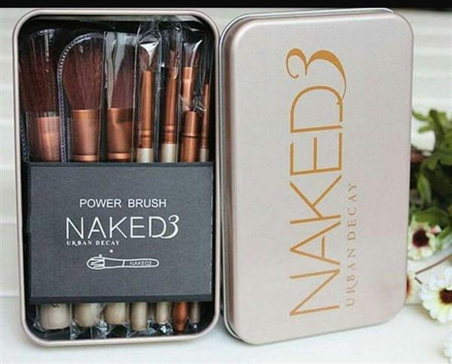 Naked3 makeup brush set