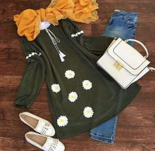 Long blouse + Jeans trouser